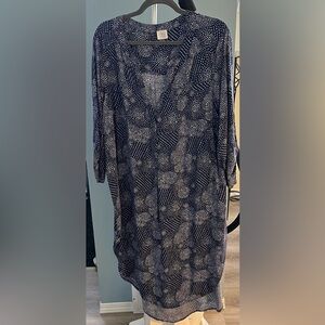 Blue Patterned kaftan / resort cover up by Cupio.